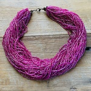 Pink Beaded Necklace